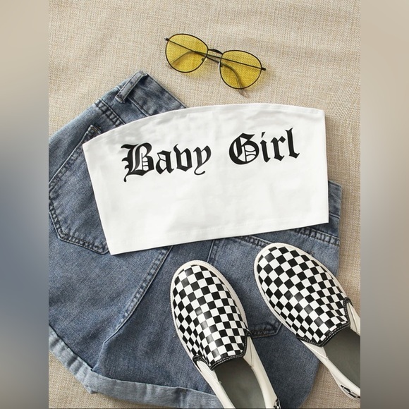 BABY GIRL Crop Tube Top *NEW* - Picture 2 of 8